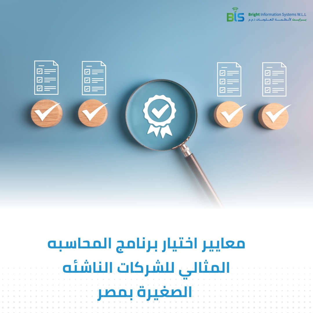  معايير اختيار برنامج المحاسبه المثالي للشركات الناشئه الصغيرة بمصر 